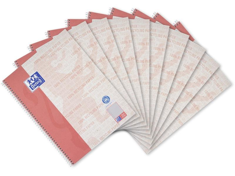 Oxford Notizbuch kariert, A4+, Rot