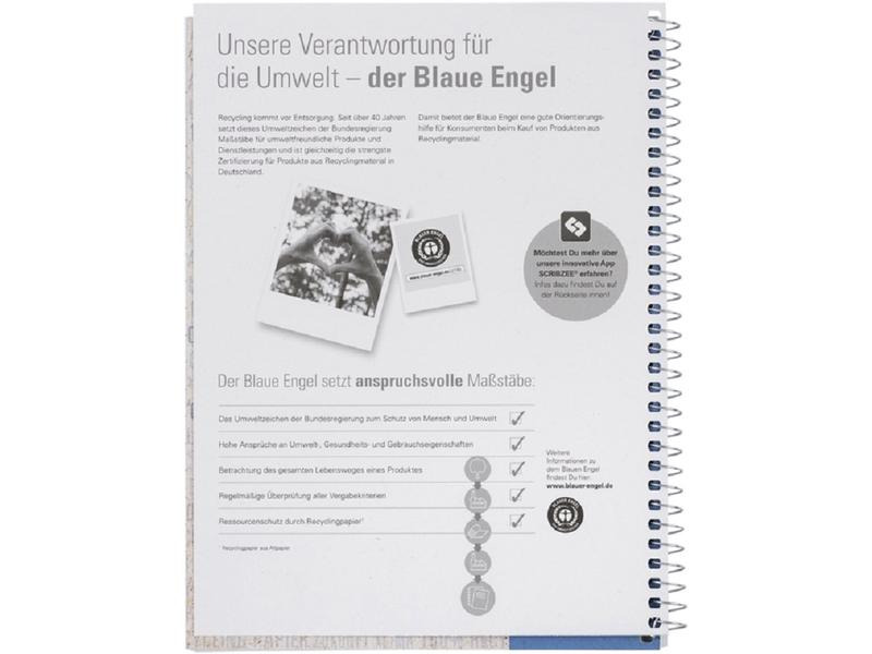 Oxford Notizbuch liniert, A5+, Blau
