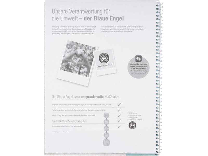 Oxford Notizbuch punktkariert, A4+, Blau