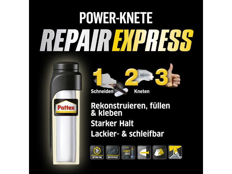 Pattex Klebeknete Repair Express 48 g, Weiss