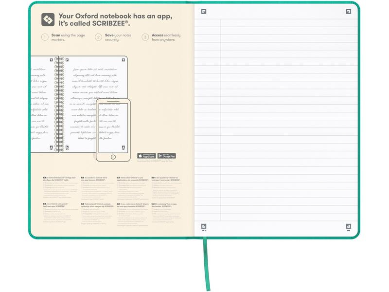 Oxford Notizbuch A5, liniert, assortiert