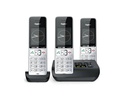 Gigaset Schnurlostelefon Comfort 500A Trio Schwarz/Silber