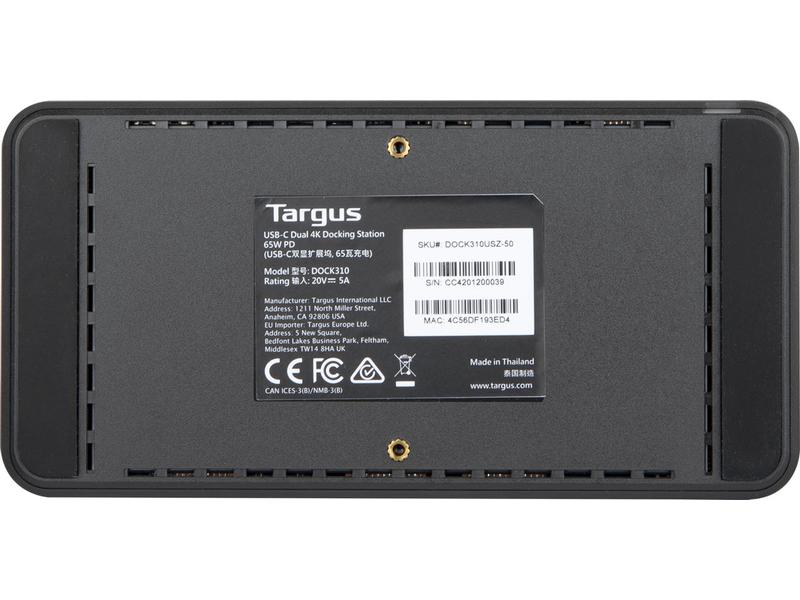 Targus Dockingstation Universal USB-C DV4K Power Delivery 65W