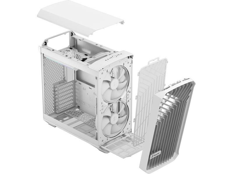 Fractal Design PC-Gehäuse Torrent Compact RGB TG Light Tint Weiss