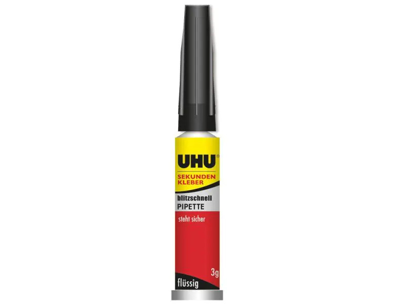 UHU Sekundenkleber Pipette 3 g, Transparent