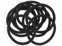 Creativ Company Haargummi 4,5 cm,  10 Stück, Schwarz
