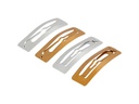 Creativ Company Haarclip Gold/Silber 5.8 x 1.6 cm, 4 Stück