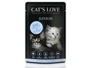 Cat's Love Nassfutter Junior Kalb, 12 x 85 g