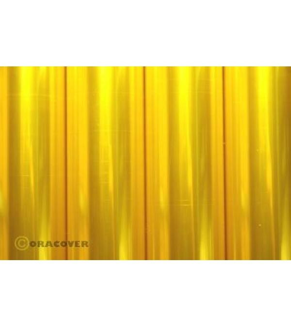 Oracover Bügelfolie transparent gelb