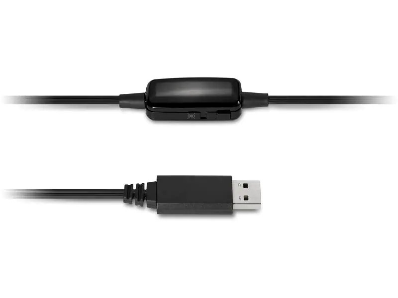 Kensington USB HiFi-Kopfhörer mit Mikrofon und Lautstärkeregler