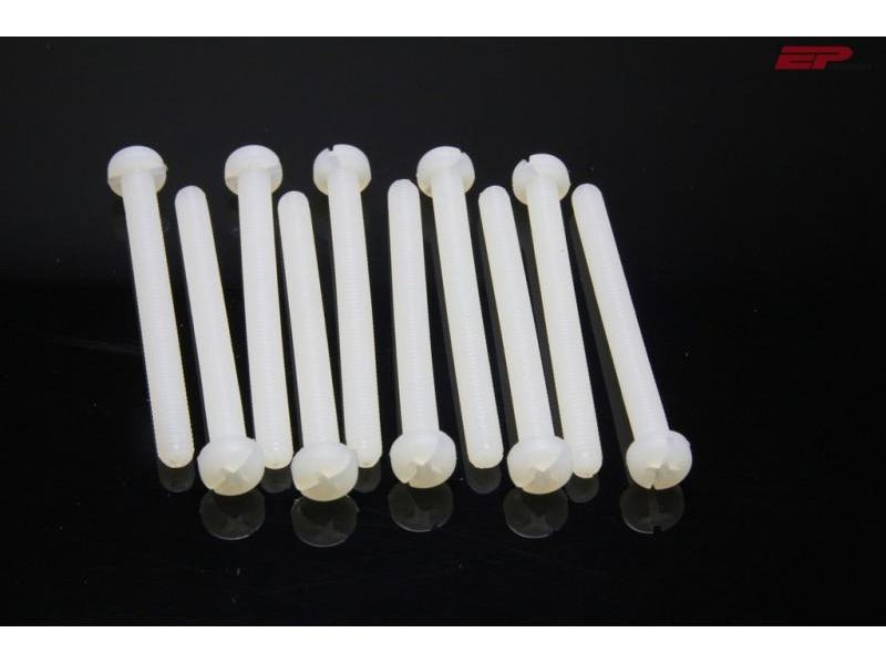 EP Flachkopfschrauben M4x6 mm Nylon