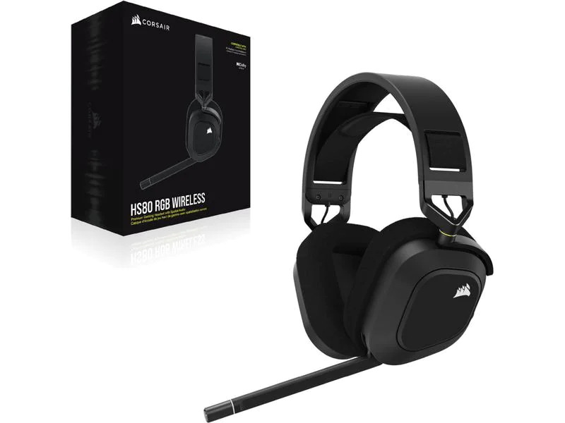 Corsair Headset HS80 RGB Schwarz