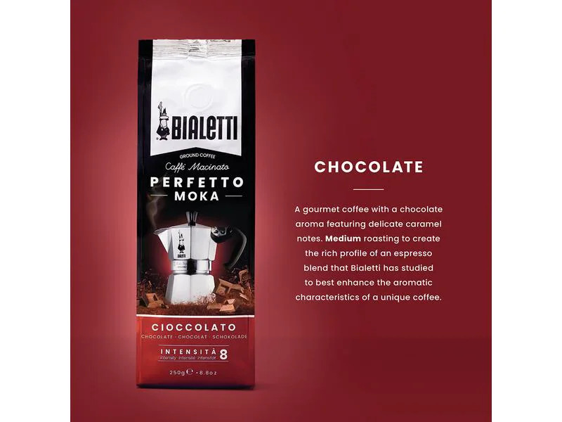 Bialetti Kaffeepulver Perfetto Moka Cioccolato 250 g