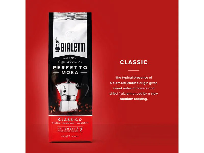 Bialetti Kaffeepulver Perfetto Moka Classico 250 g