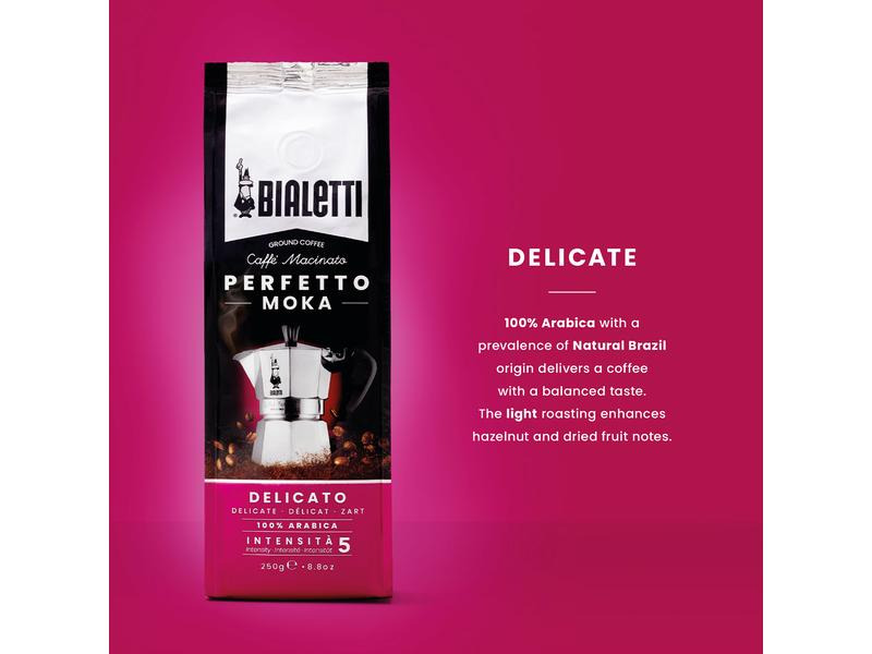 Bialetti Kaffeepulver Perfetto Moka Delicato 250 g
