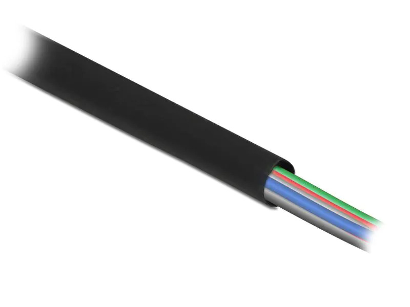 Delock Schrumpfschlauch 15m x 2,4mm, 15m Schwarz