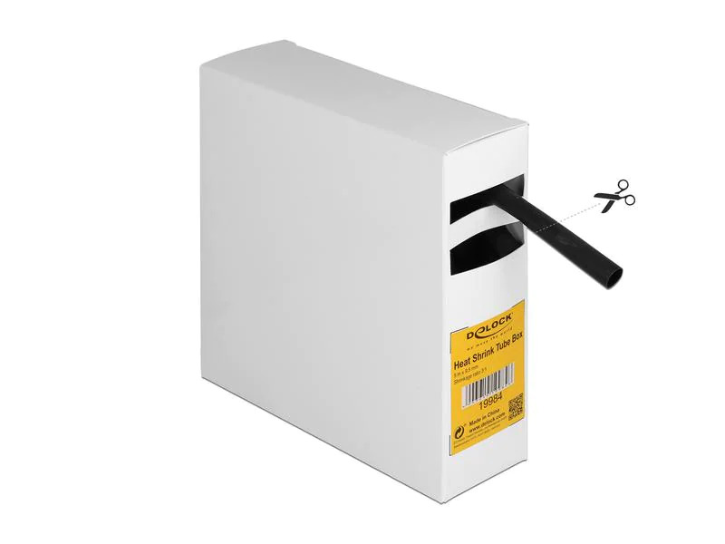 Delock Schrumpfschlauch Box mit Innenkleber, 5 m x 9.5 mm