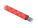 Delock Schrumpfschlauch X-Muster rutschfest 1 m x 15 mm Rot