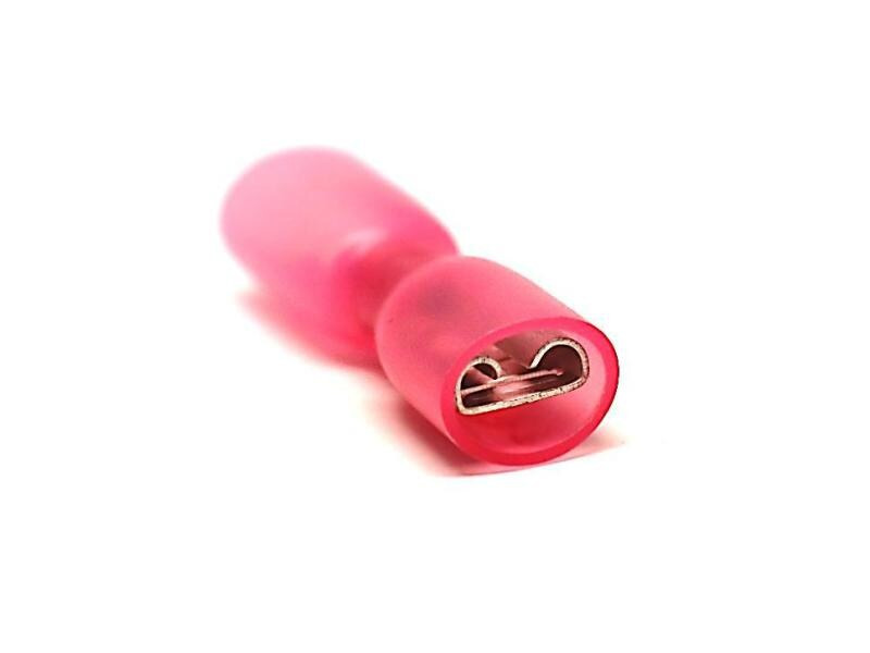 EP Flachsteckhülse WP 6.3 x 0.8 mm, weiblich, Rot, 10 Stk.