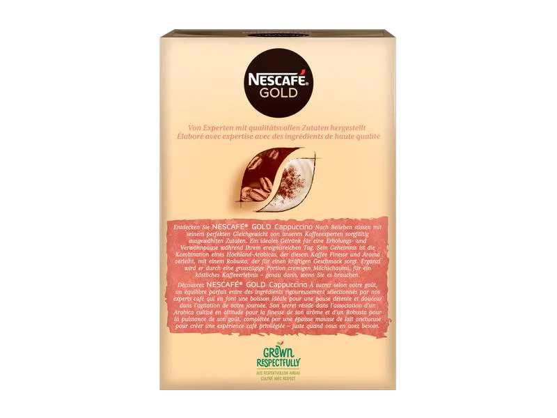 Nescafé Instant Kaffee Gold Cappuccino 10 Portionen