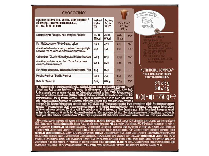 Nescafé Dolce Gusto Chococino 8 Portionen