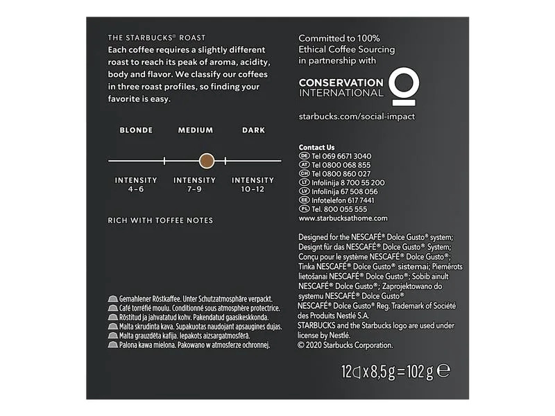 Starbucks Kaffeekapseln House Blend Americano 12 Stück