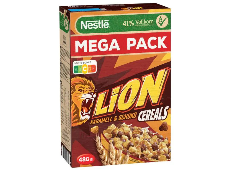 Nestlé Cerealien Lion Cerealien Karamell und Schoko 480 g