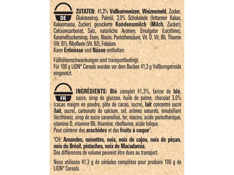 Nestlé Cerealien Lion Cerealien Karamell und Schoko 480 g