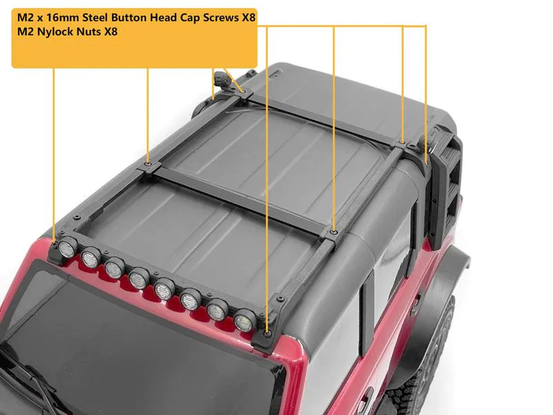 RC4WD Dachreling, Style A, TRX-4 Bronco 21