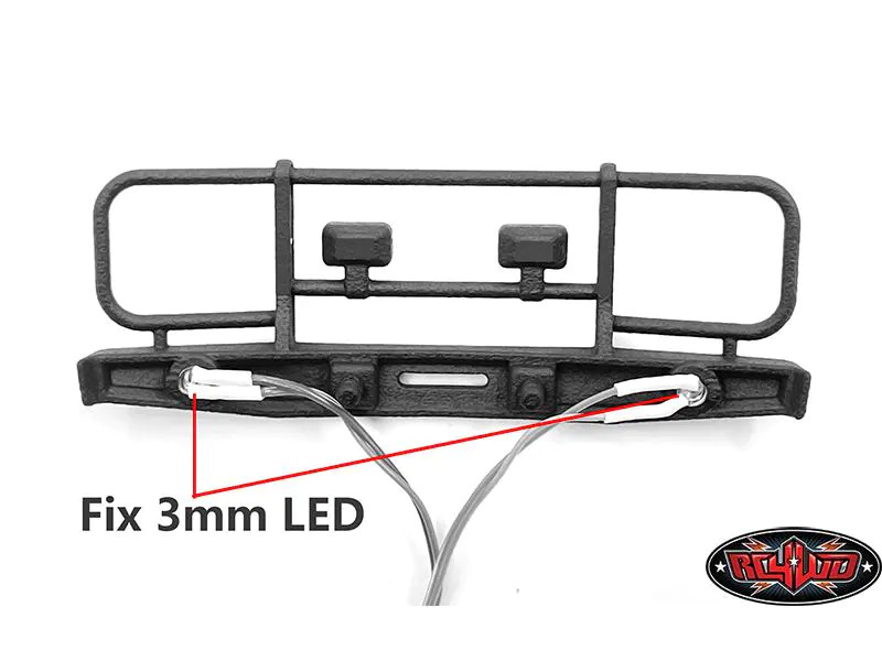 RC4WD Front Stosstange mit Nebelscheinwerfer zu SCX24 67 Chevy C10