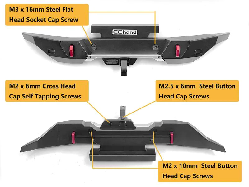 RC4WD Heck Stossstange, Metall, TRX-4 Bronco 21