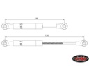 RC4WD Modellbau-Lenkungsstabilisator Superlift 90-120 mm