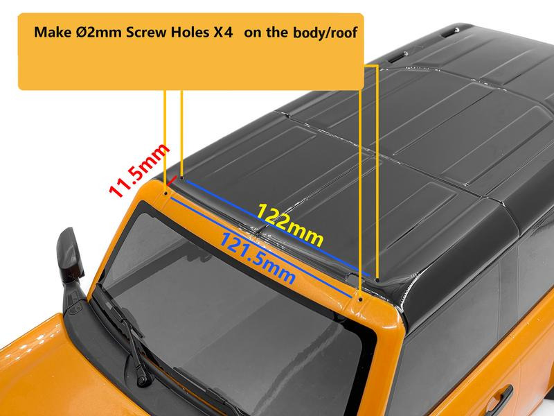 RC4WD LED Light Bar eckig, TRX-4 Bronco 21