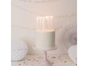 Rico Design Kerze Glitter 16 Stück, Weiss