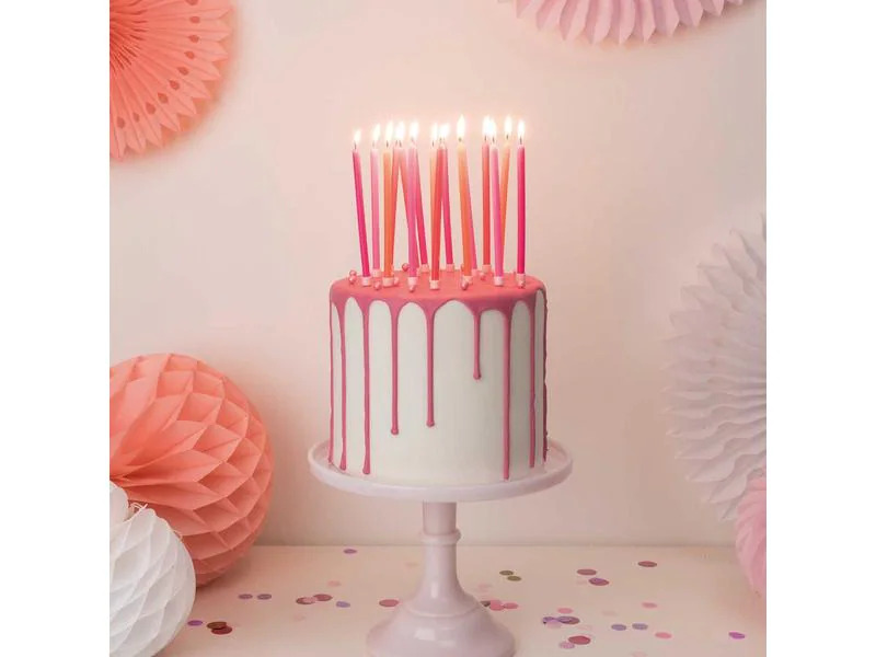 Rico Design Kerze Geburstag 16 Stück, Neon