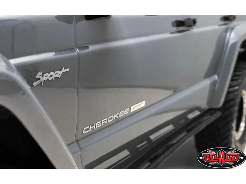 RC4WD Emblem Set, SCX10 II Cherokee, Silber