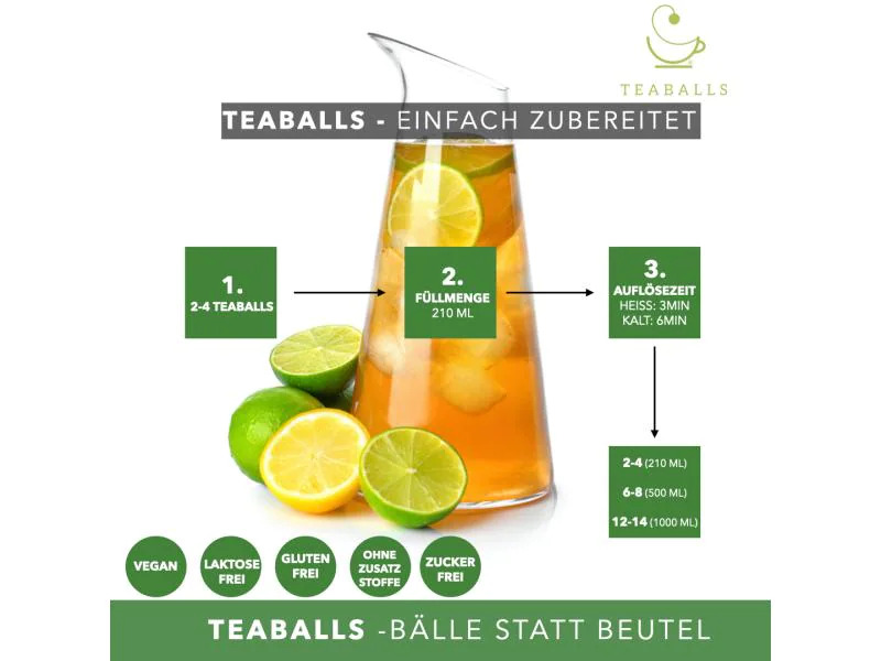 TEABALLS Teaballs Ingwer Naturtrüb 140 Stück