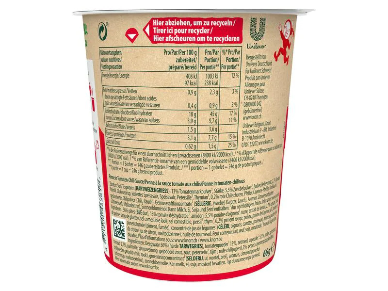 Knorr Pasta Snack Arrabbiata 68 g