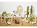 HobbyFun Naturmaterialien Holz Stämmchen 7 cm, 8 Stück