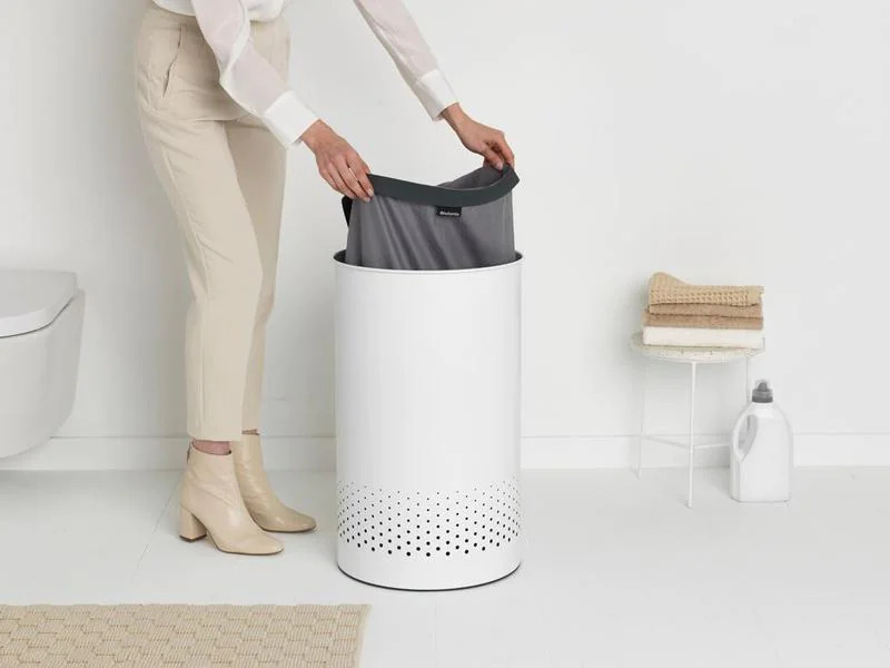 Brabantia Wäschesammler Weiss, 60 l