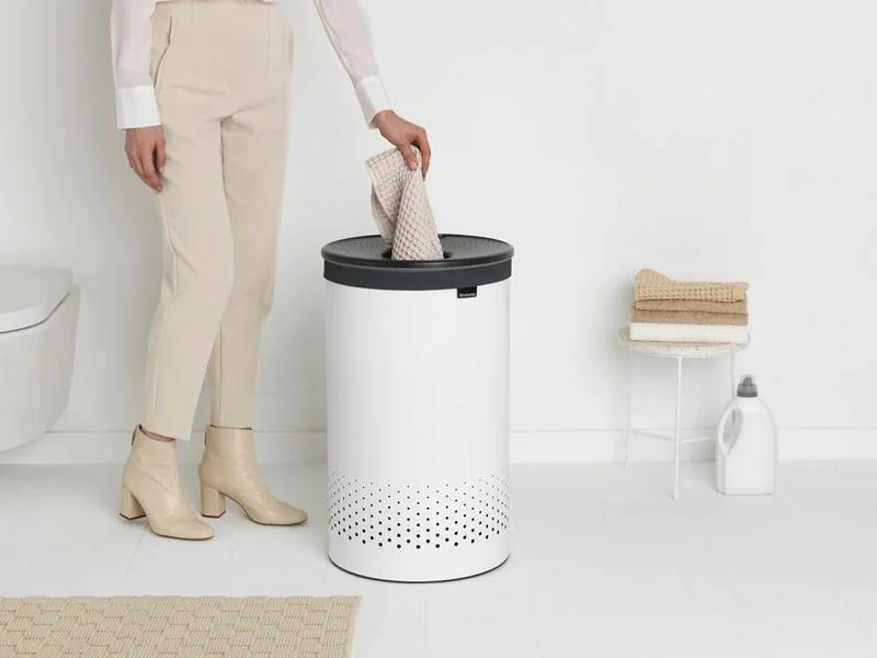 Brabantia Wäschesammler Weiss, 60 l