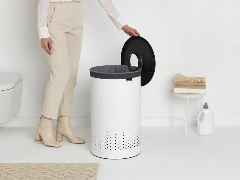 Brabantia Wäschesammler Weiss, 60 l