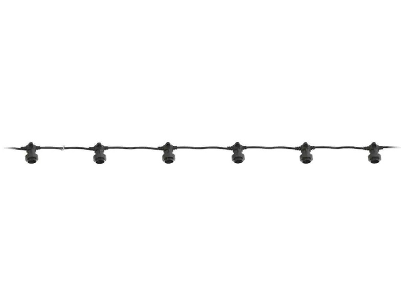 Schönenberger Lichterkette Solo, 15W, 10 x E27, 1500 cm, Schwarz