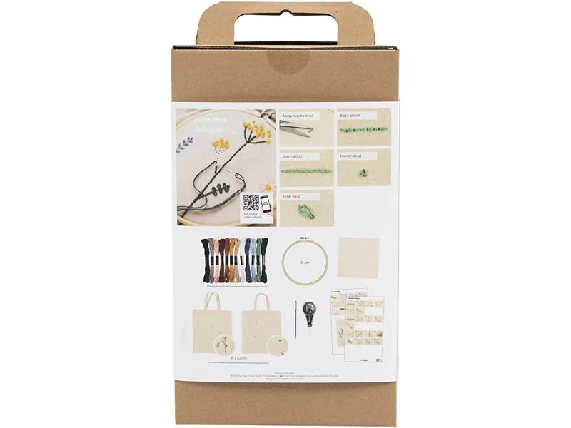 Creativ Company Bastelset Sticken Blume