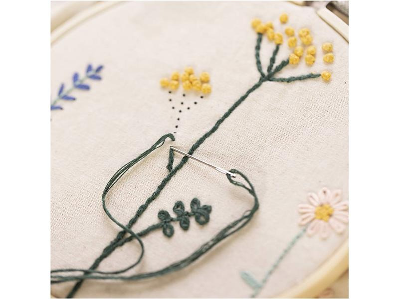 Creativ Company Bastelset Sticken Blume