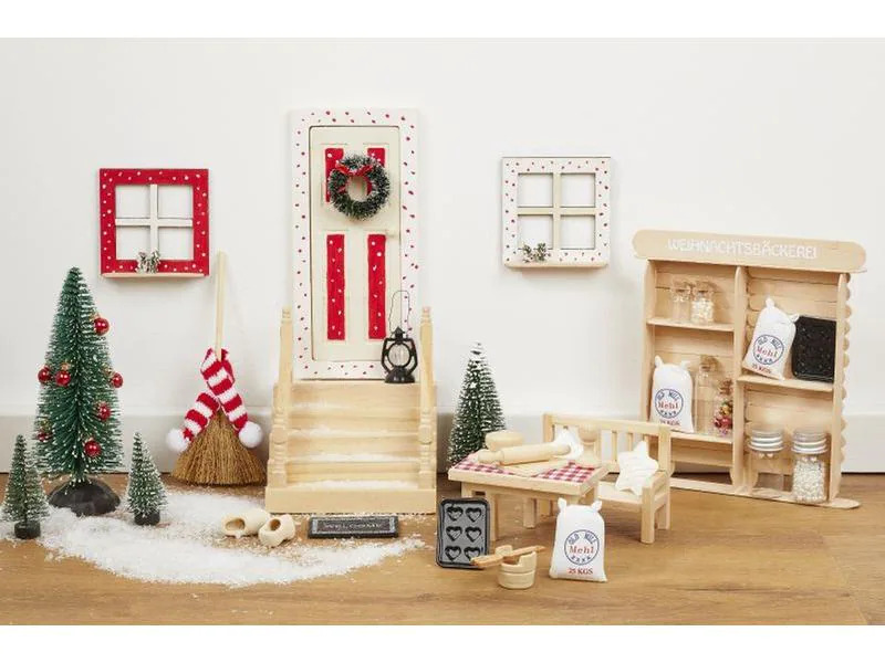 HobbyFun Mini-Utensilien Backform Set Schwarz