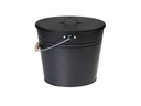 Kamino Ascheeimer mit Deckel, 15 l, Schwarz
