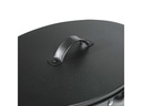 Kamino Ascheeimer mit Deckel, 15 l, Schwarz