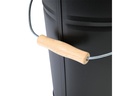 Kamino Ascheeimer mit Deckel, 15 l, Schwarz