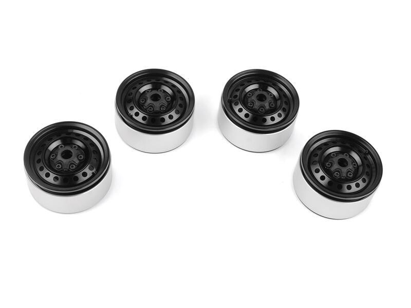 RC4WD Felgen Rad 1.9, Aluminium, Beadlock, Schwarz, 4 Stück